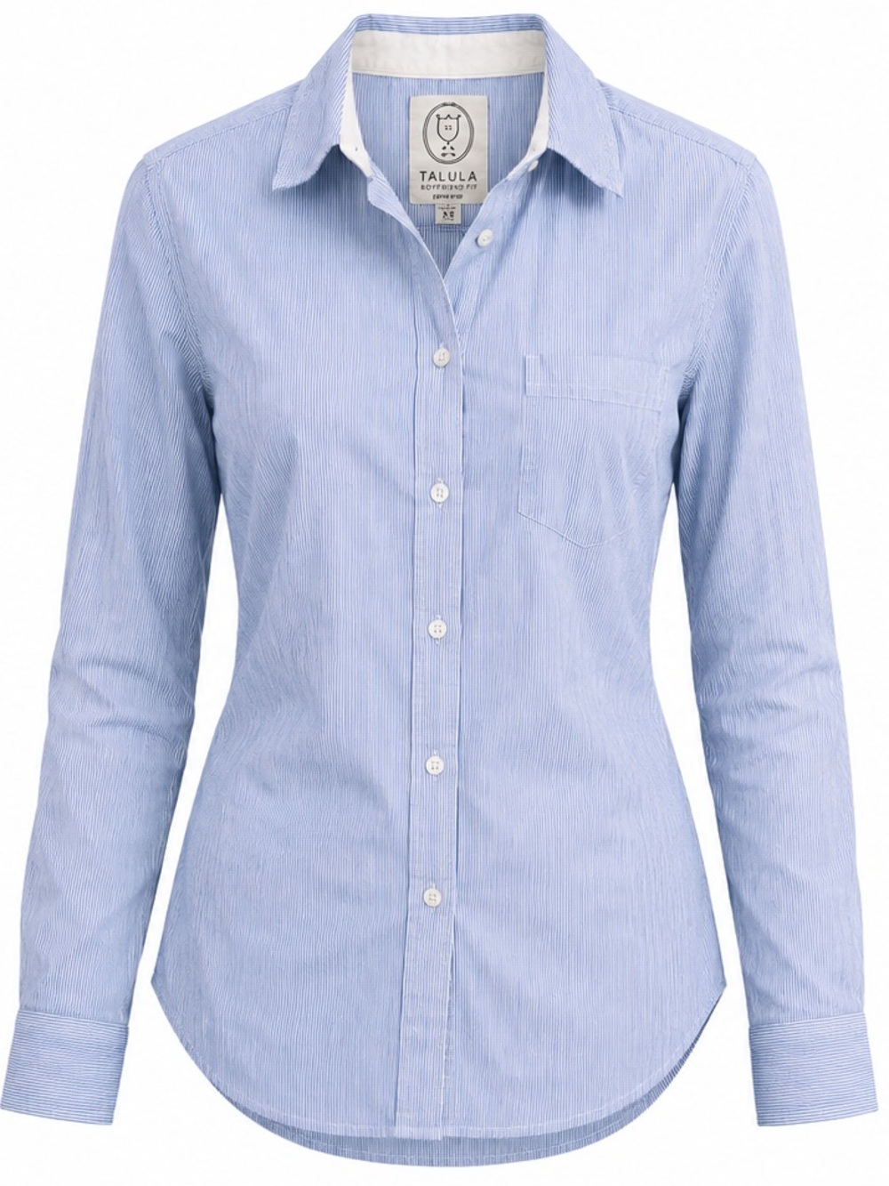 Talula Light Blue Pinstripe Dress Shirt